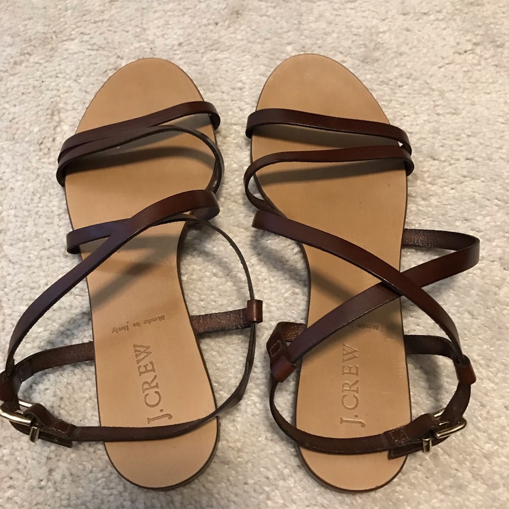 Jcrew leather sandals